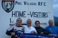 Bij Dennis clubs Villagers RFC in Zuid Afrika - Met Dennis, Hans, Arjan en Bart (2011)